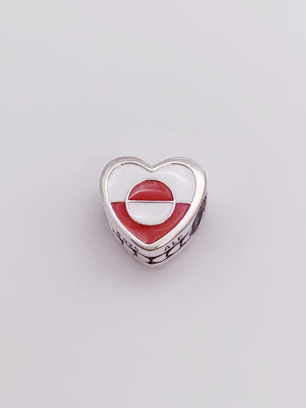 Pandora Greenland Flag Exclusive Heart Charm Bead